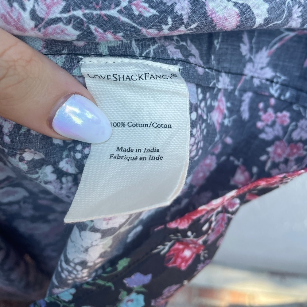 LoveShackFancy Lais Floral Puff Sleeve Dress - Picture 15 of 16